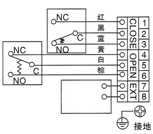 限位开关接线图